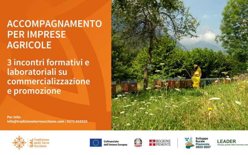 3 incontri formativi su promozione e vendita per le aziende agricole dell’area GAL