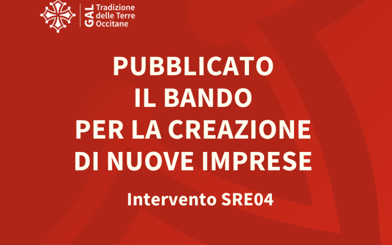 Pubblicato il Bando “Start up non-agricole” – SRE04